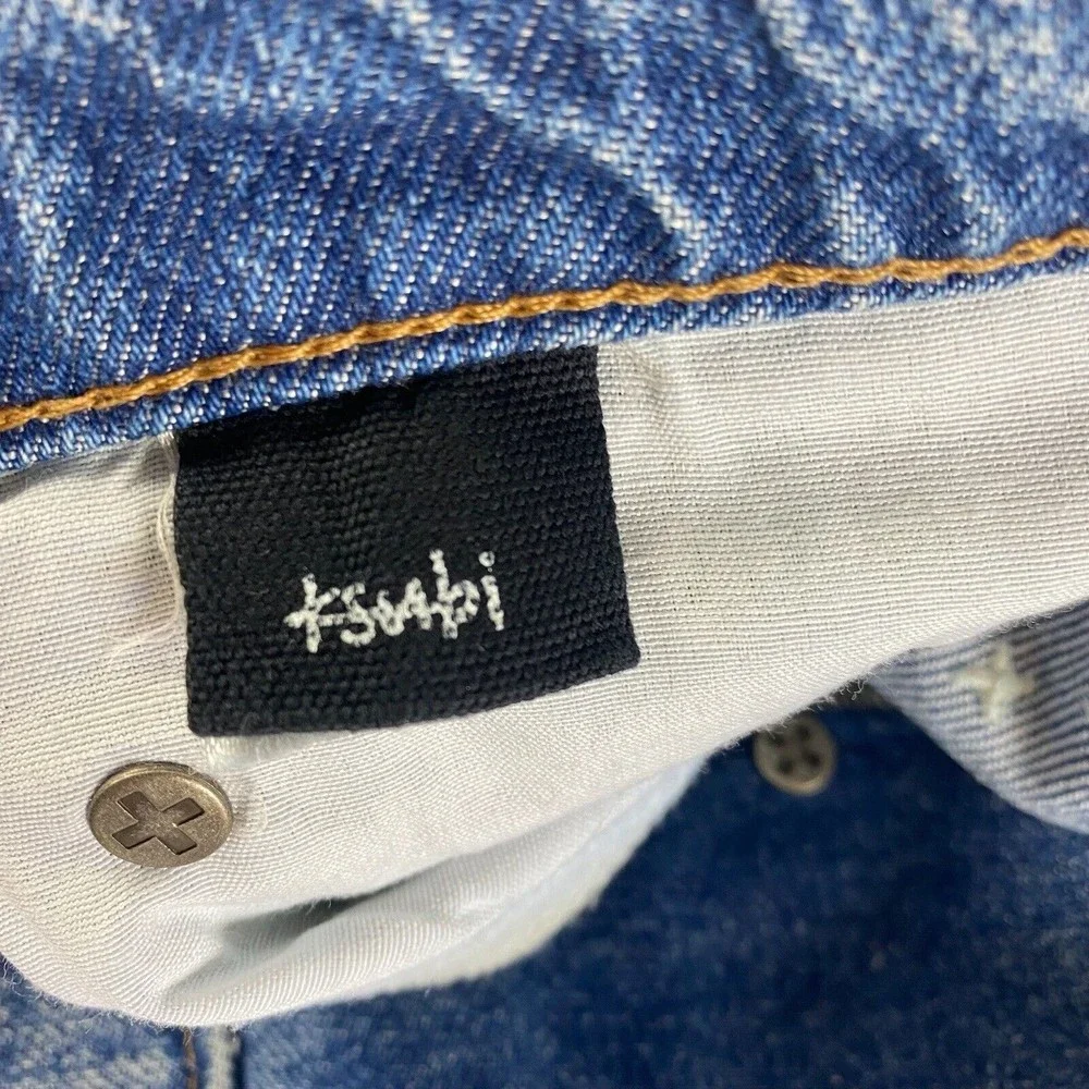 KSUBI Men's Bullet Crop Blazed Jeans Blue Size 33 NWT - Picture 6 of 12